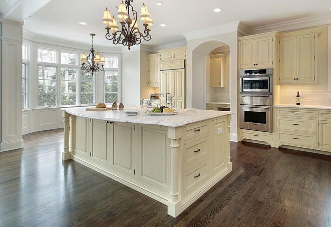 close-up of wood pattern laminate floors in Clearwater Beach FL